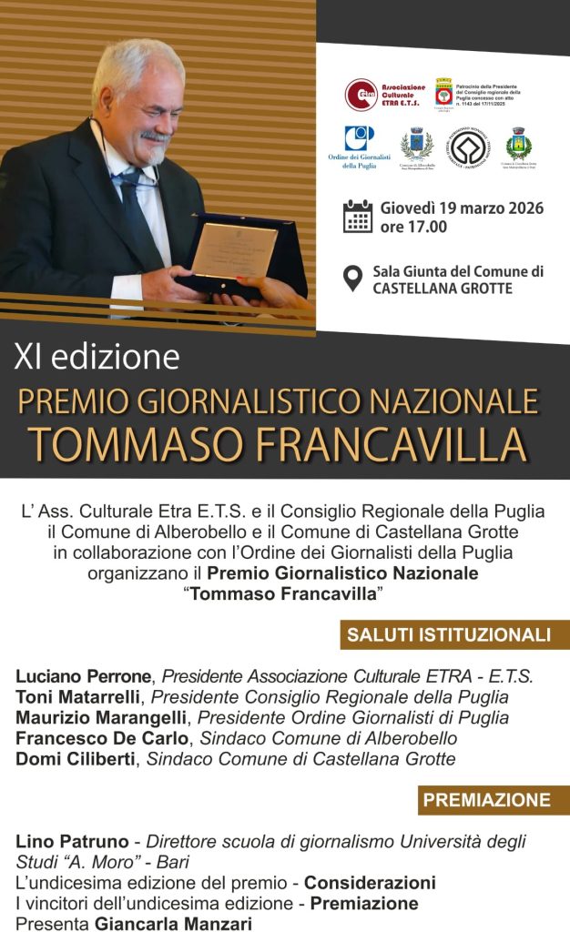 locandina premio giornalistico Francavilla